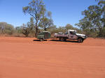 Australian outback red dust